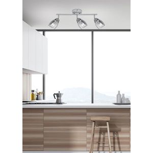 Nástenná LED páska 3X10W E14 chróm MILTON vyobraziť