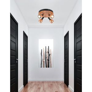 Stropné svietidlo 4xGU10 medené CROSS vyobraziť