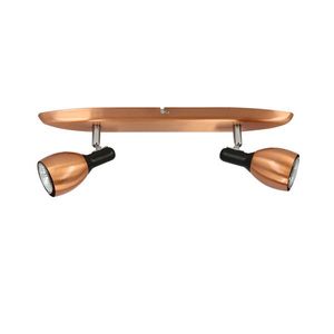 Nástenná svietiaca páska 2X50W GU10 medená CROSS vyobraziť