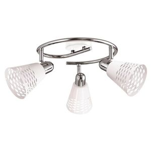 Špirálová stropná lampa chróm/biela 3x40W E14 Discovery vyobraziť