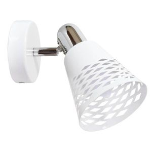 Nástenná lampa biela/chrómová nastaviteľná 1X40W E14 Discovery vyobraziť
