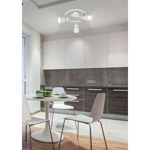 Stropné svietidlo biele/chrómové špirálové 3xE14 Fido vyobraziť