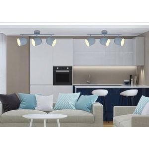 Nástenná lampa azuro strip e27 matná sivá vyobraziť