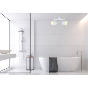 Nástenná/stropná pásová lampa biela 2xE27 Azuro vyobraziť