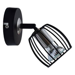 Nástenná lampa 1X3W LED GU10 matná čierna+saténová ZONK vyobraziť