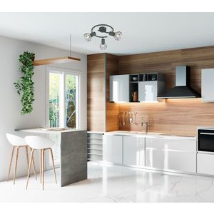 Špirálová stropná lampa 3X40W E14 matná sivá VERVE vyobraziť