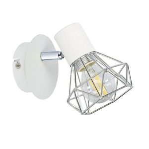 Nástenná lampa 1X40W E14 biele tienidlo chróm VERVE vyobraziť