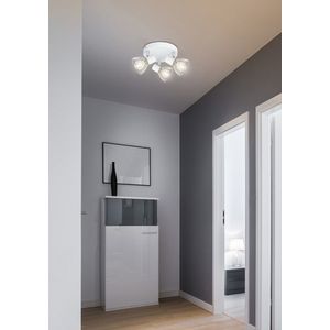 Stropné svietidlo 3X40W E14 biele chrómové FLY vyobraziť