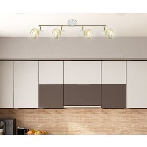 Nástenná lampa 4X40W E14 biela/zlatá OSLO vyobraziť