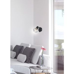 Nástenná lampa 1X40W E14 čierna/chróm OSLO vyobraziť
