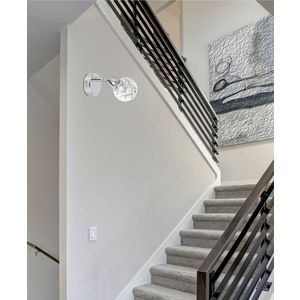 LED SMD nástenná lampa BOLO CHRÓM vyobraziť