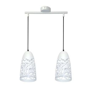 Stropná závesná lampa 2xE27 biela SABRIN vyobraziť
