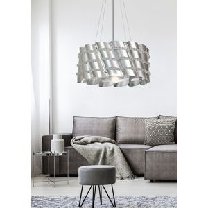 Závesná lampa s kovovým tienidlom a korálkami 60W Smile vyobraziť