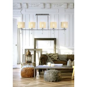 Stropné svietidlo chrómový pásik 5xE14 Estera vyobraziť