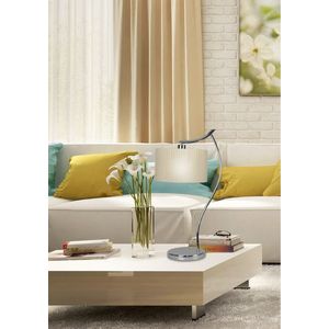 Stolová lampa Draga chróm/krémová vyobraziť