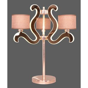 Stolová lampa s 3 LED ramenami, medená, Ambrosia vyobraziť