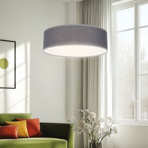Okrúhla závesná lampa sivá 40cm nastaviteľná 3x40W Kyoto vyobraziť
