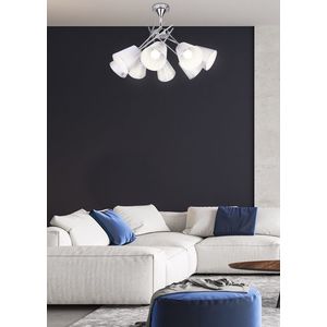 Chrómová stropná lampa, nastaviteľná, 8 Vox vyobraziť