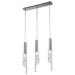 Závesná lampa 3xGU10 chróm +LED 3x3W Duero vyobraziť