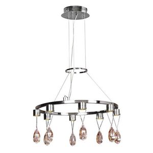 Závesná LED lampa s chrómovými kryštálmi Prisma vyobraziť