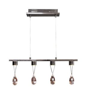 Závesná LED lampa s chrómom a kryštálmi 4x3W Prisma vyobraziť