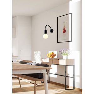 Nástenné svietidlo s matným čiernym kovovým rámom Basso vyobraziť