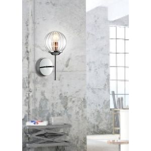 Jednoduché chrómové tienidlo na stenu zo skla Best vyobraziť