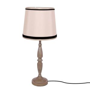 Stolová lampa CARDINALE, výška 58 cm, tmavosivá, tienidlo 1x40 E27, béžová vyobraziť