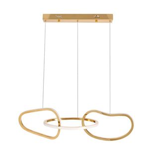 Závesná lampa ANNELI, francúzske zlato, 30W LED, 3000K, biely kryt vyobraziť