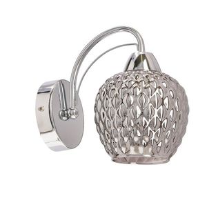 Nástenná lampa TOBIAS chróm 1x40W E27 dymové tienidlo vyobraziť