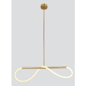 Závesná lampa SUPREME 80cm zlatá 18W LED 3000K biela vyobraziť