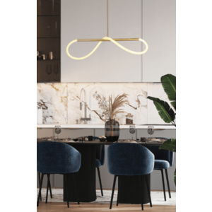 Závesná lampa SUPREME 100 cm zlatá 22W LED 3000K biela vyobraziť