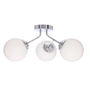 Nástenná lampa BELWEDER chrómová 3x40W E14 biele tienidlo vyobraziť