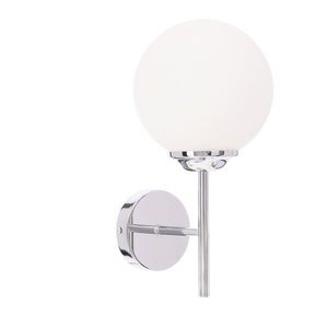 Nástenná lampa BELWEDER chrómová 1x40W E14 biele tienidlo vyobraziť