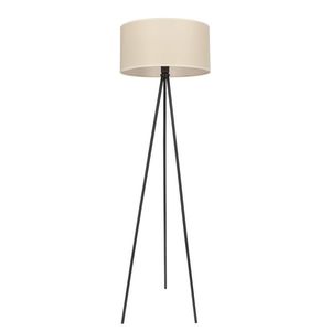 Stojaca lampa SHANTI čierna 1x40W E27 béžové tienidlo vyobraziť