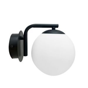 Nástenná lampa AMADEO čierna 1x40W E14 biele tienidlo vyobraziť