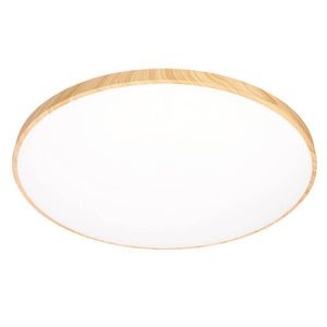 Drevená stropná lampa TENS. 48W LED 3000/4000/6000K 59cm biele tienidlo, diaľkové ovládanie vyobraziť