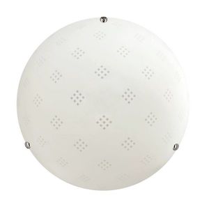 Stropná lampa Fanusa 30 chróm 1x60W E27 tienidlo biele so vzorom vyobraziť