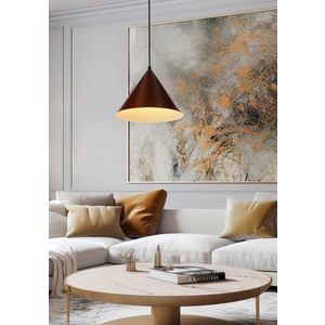 Závesná lampa Dunca 25 Čierna 1X40 E27 Tienidlo Tmavý orech vyobraziť