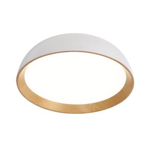 stropná lampa kalábria biela drevená stropná lampa biele tienidlo vyobraziť