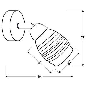 Nástenná lampa Virginia chrómová 1x10W e14 zrkadlové tienidlo vyobraziť