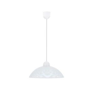 Závesná lampa Bronte 1X60W E27 tienidlo biele so vzorom vyobraziť