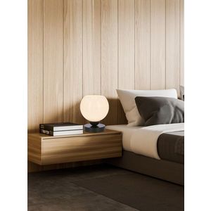 Stolová lampa Caldera čierna 1x60W E27 tienidlo biele vyobraziť