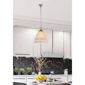 tienidlo na závesnú lampu Scordia chróm, biele a strieborné vyobraziť