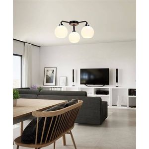 Stropné svietidlo Caldera ampla 3x60W e27 tienidlo biele vyobraziť