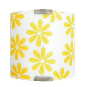 Biely strop so žltými kvetmi, námestie Lucy vyobraziť