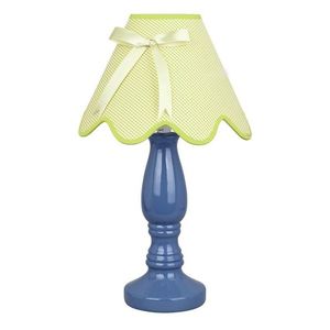 Keramická stolová lampa, modrá a pistáciová, 60W E27, Lola vyobraziť