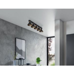 Detmer 17x100x14cm stropný 5 čierny / zlatý vyobraziť