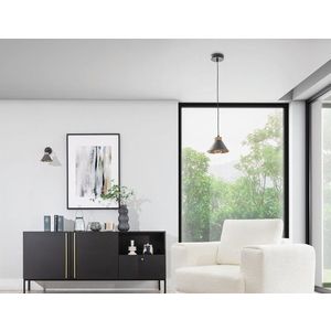 Detmer 17x17x110cm závesná 1 čierny / zlatý vyobraziť