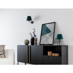 Ďalej lampa Vespillo 20x20x23cm 1A zelená/zlatá vyobraziť